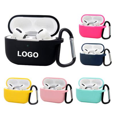 China Unique Wholesale silicone protective case customized LOGO shockproof silicone case  for Airpods pro for sale