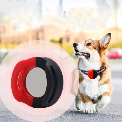 China 2022 Double color design New Design Double Color Silicone Protective Case for Airtag Dog Collar Airtag Holder Pet Collar for sale