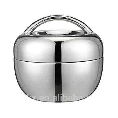 China Hot Selling Kitchen Double-Wall Freshness Preservation 18/8 Stainless Steel Storage Containers, Snap On Lids Keep Food Bowls Fresh for sale