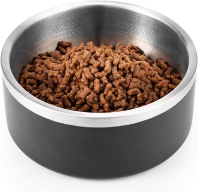 China Viable Custom Stainless Steel Pet Driver Double Wall Dog Bowls Large, Heavy Duty Non-Insulated Bowls for Dogs, Cats and Other Pets for sale