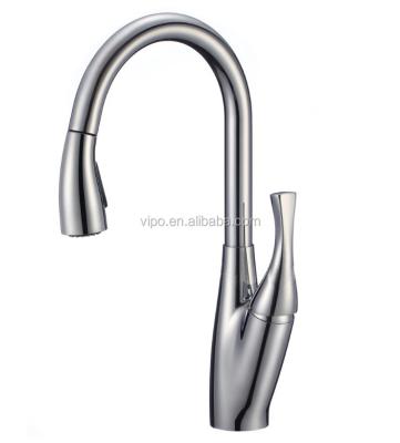 China NSF AB1953 Chrome Plating CUPC Contemporary Brass Fancy Kitchen Faucet 8632-CP for sale