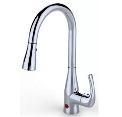 China Electric Faucets NSF cUPC AB1953 Approved Touchless Kitchen 2 Mode Pull Down Faucet for sale