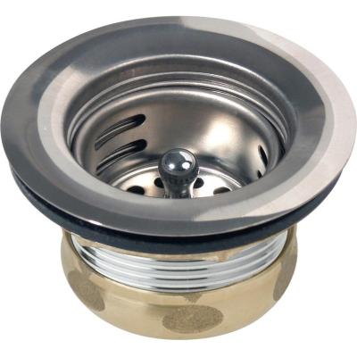 China Strainer stainless steel drain with removable strainer and rubber basket stopper 3003 for sale