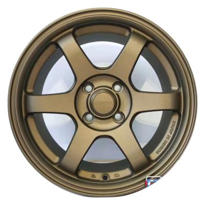 China JDM 5HOLE Wheels 18inch 17inch 5x112 5x114.3 5x120 7J 8J ET35 TE37 Style Concave Touring Car Wheel Rims DARK GOLD GOLD Casting Alloy for sale