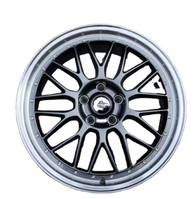 China Old School BBS Style Fake 18inch 19inch 5x120 5x112 5x114.3 9J 8J et35 5hole DARK GOLD 2 Piece Casting Cheap Passenger Car Wheel Rims for sale