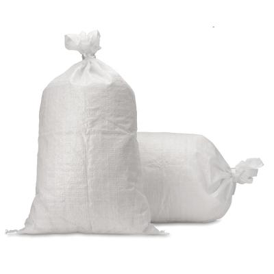 China Recyclable Agriculture Pack Polypropylene Bag 50kg Plain White PP Woven Bag for sale