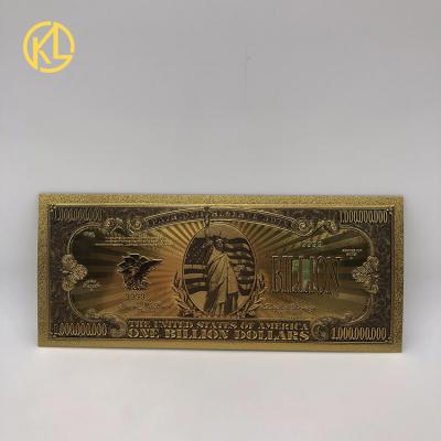 China Real Gold Foil Clad United States Dollar Money Prop Non-currency American Europe Banknote for sale