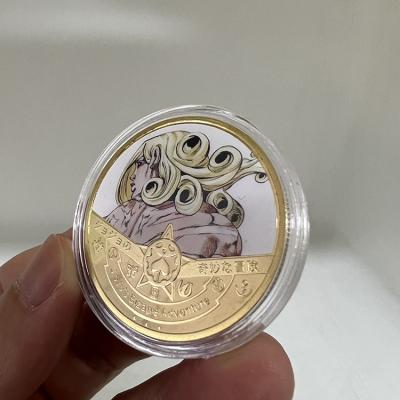 China Japan Japan Anime Ready Stock Gold Plated Collectible Coin For Fans Gifts for sale