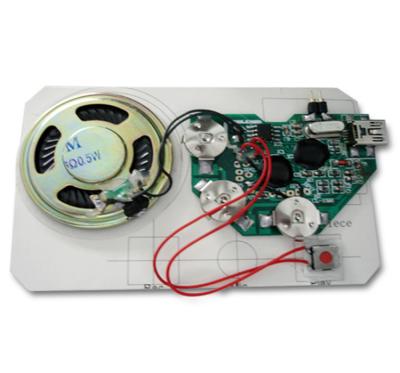 China Suitable for paper card and plastic toys voice recording module/recordable module for sale