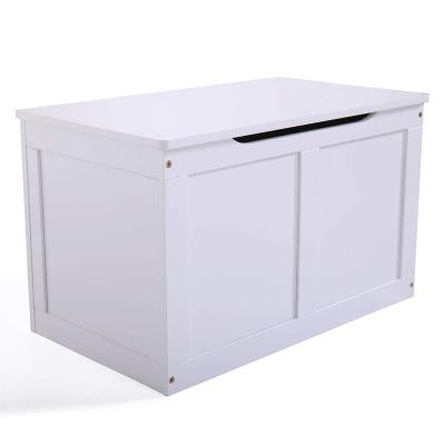 China White Wooden Stocked Toy Chest Storage Chest Kids Cabinet For Storage for sale