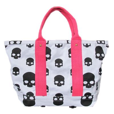 China Solid Canvas Sack Canvas Bag With Skull for sale