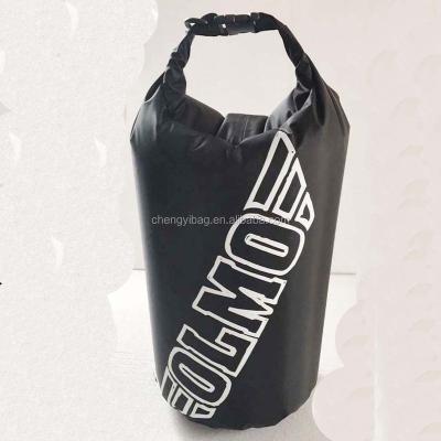 China Travel bag adventure dry bag waterproof dry bag and so on stylish black nylon dry bag with embroidery handle for sale