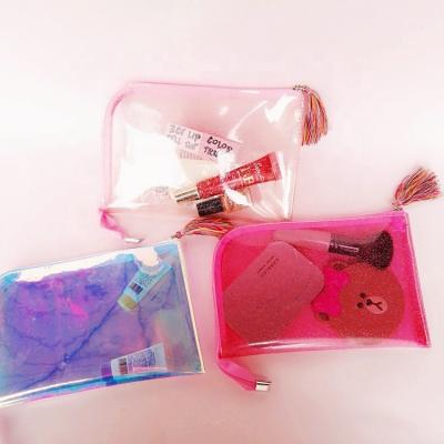 China Top Selling OEM Cosmetic Bag Clear PVC Make Up Cosmetic Bag for sale