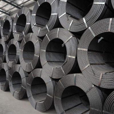 China 7 Wire High Tensile Relaxition Steel Wire Stocking Wire For PC Prestressed Concrete Wire 15.2mm for sale