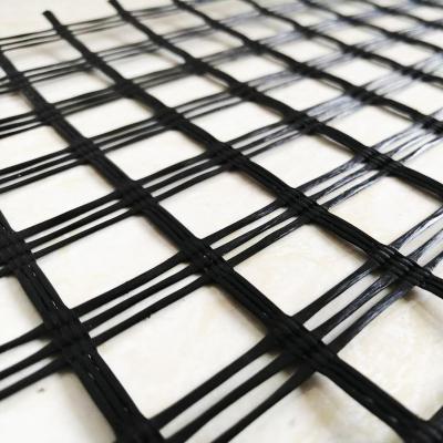 China Contemporary Fiberglass Geogrid / PP Biaxial Geogrid Used For Railway Biaxial Geogrid / Road Polyester Geogrid Price for sale