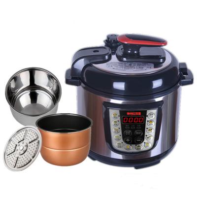 China 6L Hotel Customized Fast Cooking Pressure Cooker 2 Pots Set 3kgs Electric Rice Cooker for sale