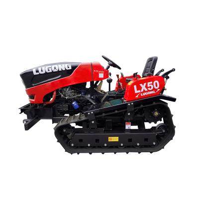 China Hotels 50hp tiller parts cultivation machine agricultural tower on crawler tractor tiller parts diesel mini soil farm tiller for sale for sale