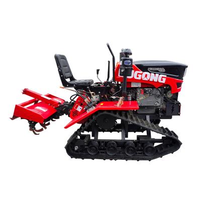 China Mini Ariculture Tracks Tractor Paddy And Dry Field Crawler Rotary Cultivator for sale