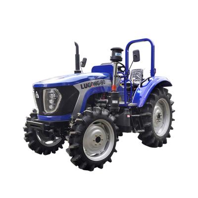 China Hotels 90hp mini 4x4 tractor 4*2 diesel farm four wheel farm tractor for sale for sale