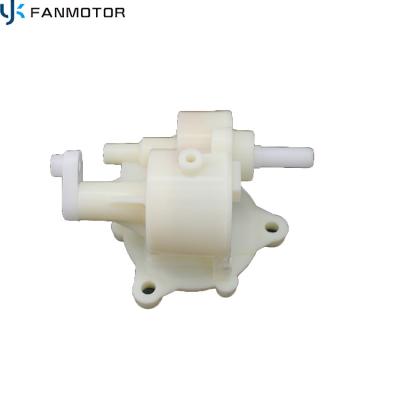 China Outdoor electric plastic fan motor spare parts gear box for industrial rack table fan for sale