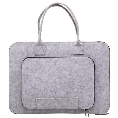 China Fashionabe High Quality Felt Laptop Bags Covers For Men Sleeve Case With Zipper for sale