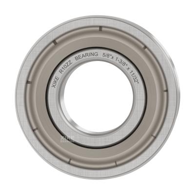 China Performance stable and cost effective double deep metal seal R10ZZ groove ball bearings 5/8x1 3/8x11/32 inch. for sale