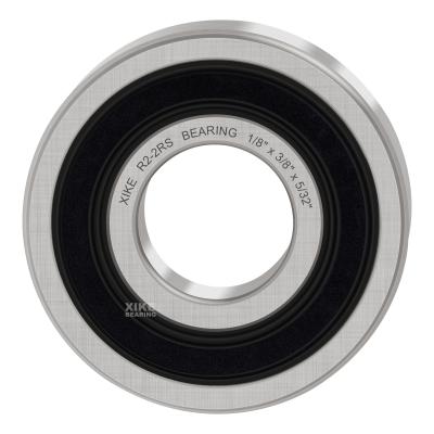 China Performance stable and cost effective dual seal R2 2RS rubber deep groove ball bearings 1/8x3/8x5/32 inch. for sale