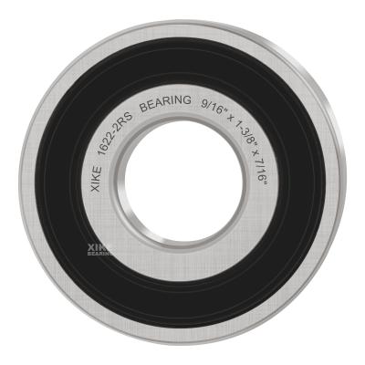 China Performance Stable And Cost Effective Size 14.29x34.925x11.12 Mm Rubber Seal 1622 2rs Double Ball Bearing Deep Groove for sale