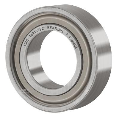 China Performance Stable And Cost Effective Size 7x13x4mm Deep Groove Seal MR137ZZ Metal Double Ball Bearing for sale