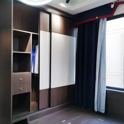 China Modern Multi Functional Wardrobe Wardrobe With Tatami Table And Study Walk In Closet Wardrobe Designs With Drawer Cupboard for sale