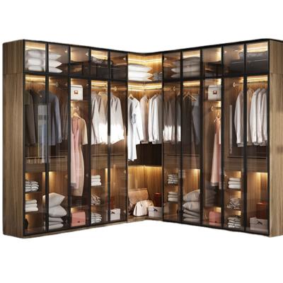 China Custom Made (Other) Style Designs Adjustable Wardrobe European Cabinet Walk In Closet Furniture Bedroom Clothes Wardrobe for sale