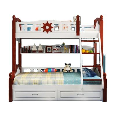 China Modern Storage Kids Bed Wooden Bunk Bed With Slide Bunk Bed For Kids for sale