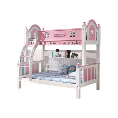 China Factory Direct Sale Princess Bed Kids Bunk School Bed Modern Wooden Bed For Bedroom for sale