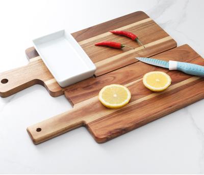 China Charcuterie BAMBOO kitchen cutting wooden cutting boards with sauce dish for sale