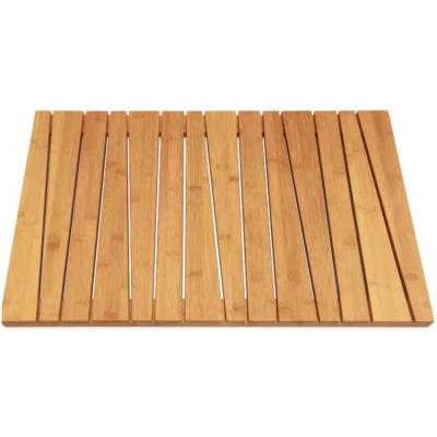 China Eco-friendly Minimalist Indoor Bathroom Accessories Bamboo Mat Mat Carpet For Toilet Non Slip for sale