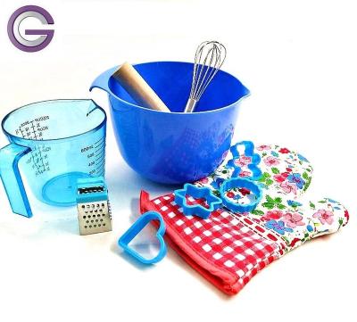 China Stocked Wholesales Kids Baking Set, 12 Pcs Kitchen Cooking Sets, 12 Pcs Junior Chef Baking KITS for sale