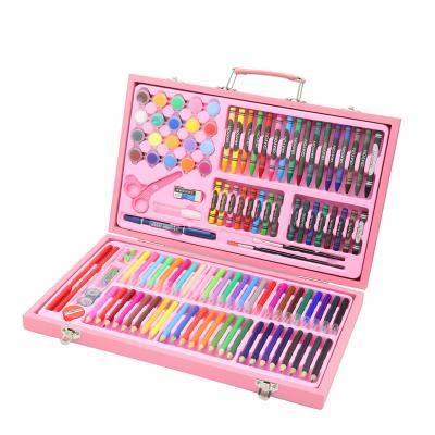 China painting & 133-Pieces Professional Drawing Sketch Art Set in Pink Wooden Case for Kids and Adults for sale