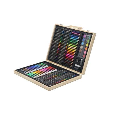 China Drawing & Multifunctional 168-Piece Painting Students Painting Drawing and Sketching Art Set in Wooden Box for Kids and Adults for sale