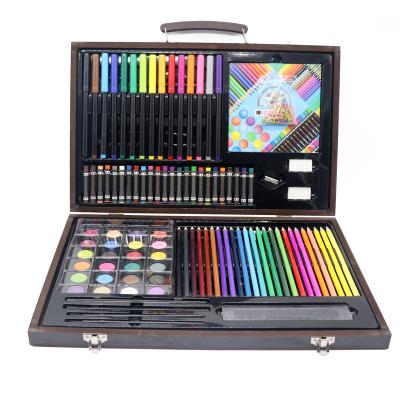 China Drawing & 96-Piece Gift Set Artist Drawing Deluxe Wooden Paint Box Art Set for sale