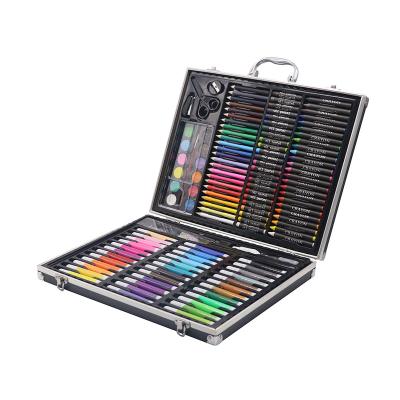 China painting & 150-Pieces Professional Portable Artist Drawing Painting Set and Water Dye Art Drawing Set Stationery in Aluminum Case for sale