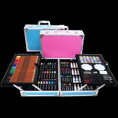 China Drawing & Creative Paint Painting Art Set of 145 Pieces in Aluminum Case for sale