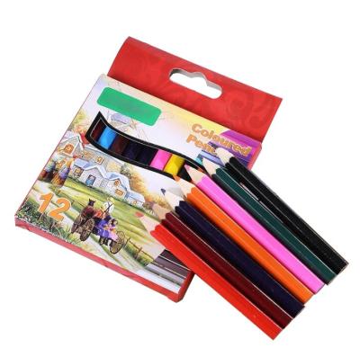 China Wood 12 pcs rainbow art set eco friendly stationery pencil set for sale