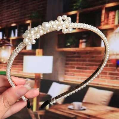 China Wild fashion bead hair circle come out pressure head hair circle hairpin fairy forest non-slip headwear wholesale for sale