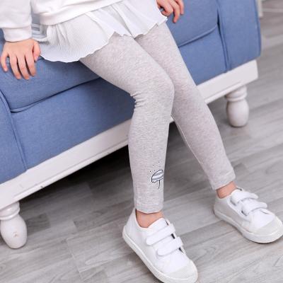 China Spring And Autumn Girls Pants Cartoon Decoration Candy Color Pants Girls Wear Breathable Outer Gaiters for sale