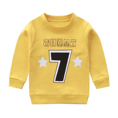 China 2021 spring new children's sweater cotton sports sweater baby clothes anti-wrinkle pullover for sale