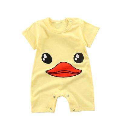 China Short Sleeve Newborn Infant Short Sleeve Baby Clothes Newborn Sleeeves Pure Cotton for sale