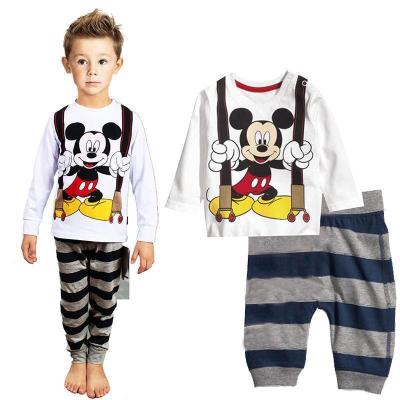 China Vintage Loungewear Boy Sleepwear 100% Cotton Winter Kids Spiderman Pajamas Set for sale