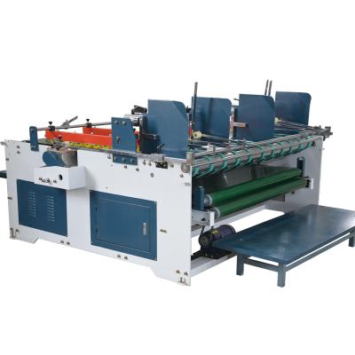 China Hotels Press Box Folder Type Semi-automatic Corrugated Cardboard Folding Gluer Gluing Machine for sale