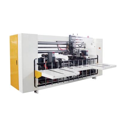 China Hotels High Speed ​​Semi Automatic Double Piece Cardboard Box Stitching / Nailing Machine For Cardboard Making for sale