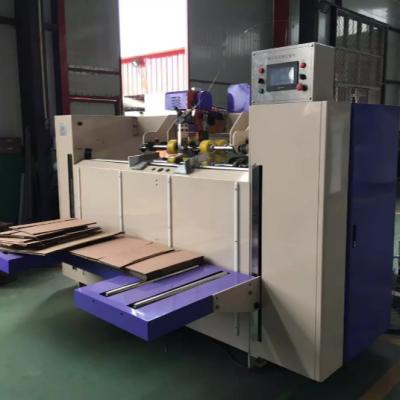 China High quality semi-automatic semi-automatic electric box corrugated paper hotels carton stapler stapling machine for sale for sale